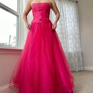 VTG 2pc strapless gown